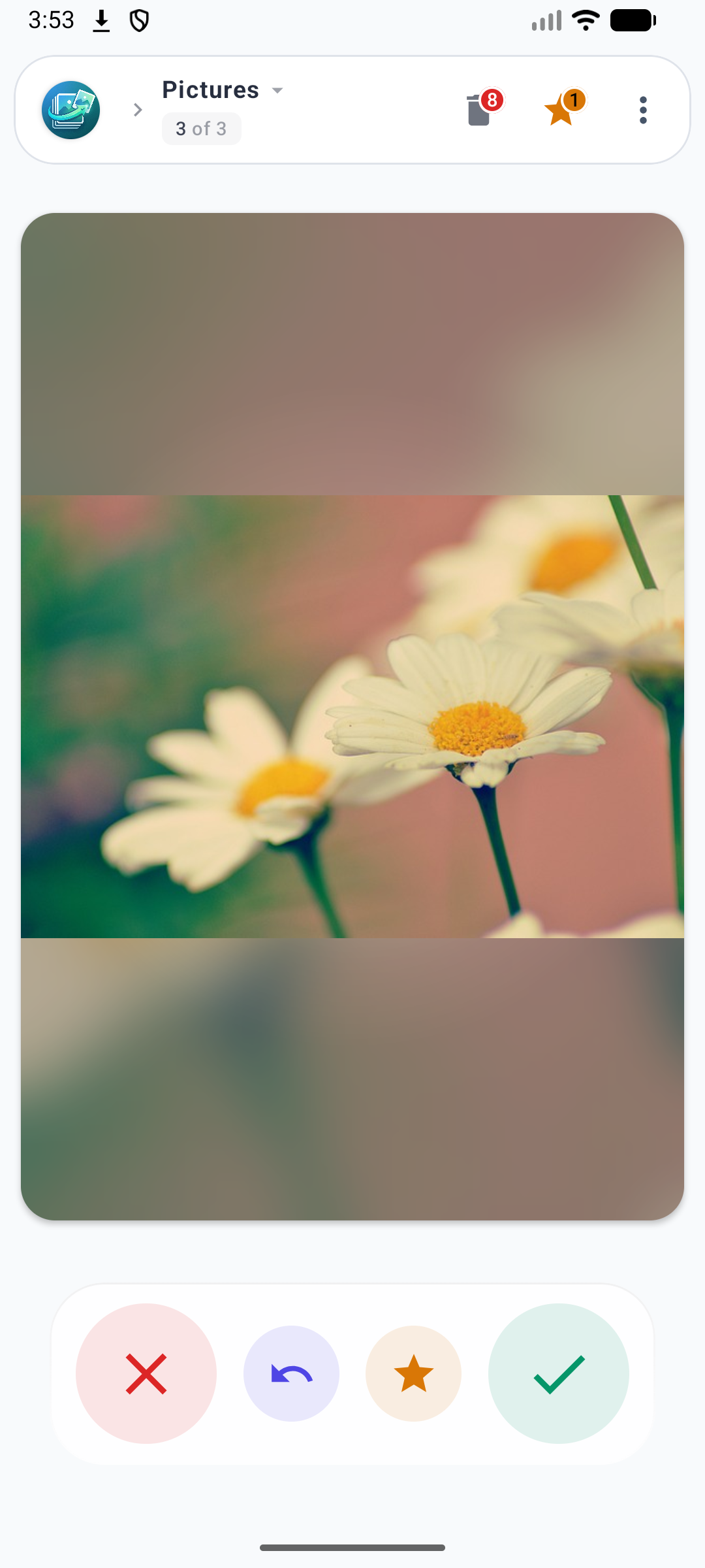 Pics Picker folder selection and filtering